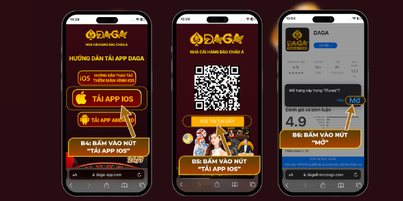 Tải app Daga nhanh chóng về điện thoại di động